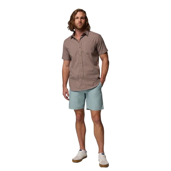 Columbia Mens Cotton Poplin Shorts (Blue) - Image 5