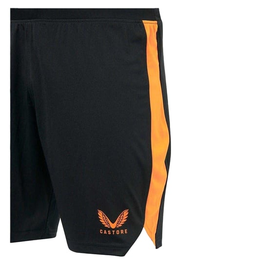 Castore Heren Rangers FC Athletic Shorts (Zwart/Oranje Print) - Image 3