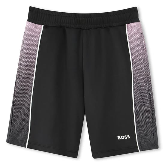 Boss Relaxed Fit Korte Broek met Gradiënt Zijpanelen voor Kinderen/Kinderen (Zwart) - Image 1