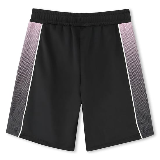 Boss Relaxed Fit Korte Broek met Gradiënt Zijpanelen voor Kinderen/Kinderen (Zwart) - Image 2