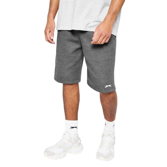 Slazenger Heren Fleece Shorts (Houtskool) - Image 3
