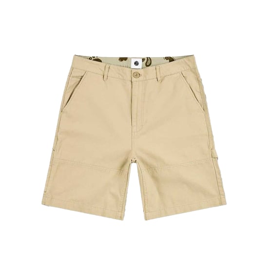 Pretty Green Mens Stamford Cargo Shorts (Taupe) - Image 2