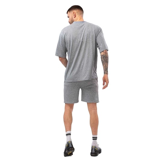 Hype Heren Letterman Sweat Shorts (Grijs Marl) - Image 3