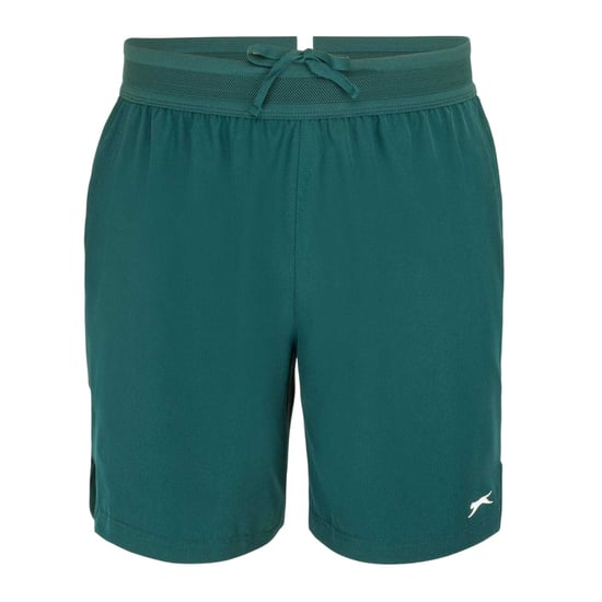 Slazenger Heren Tech Contrast Tennisshort (Bosgroen) - Image 1