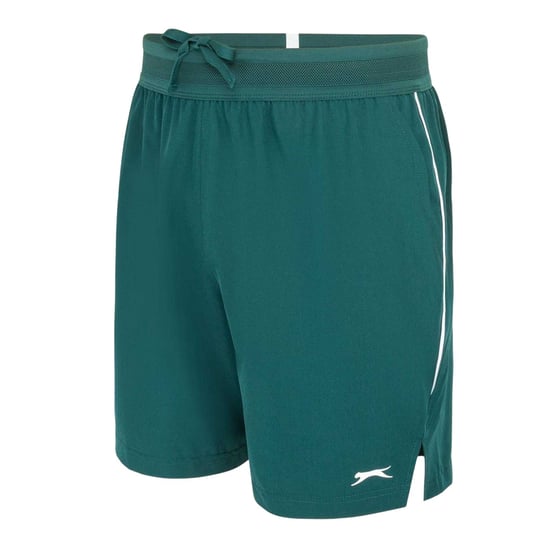 Slazenger Heren Tech Contrast Tennisshort (Bosgroen) - Image 3