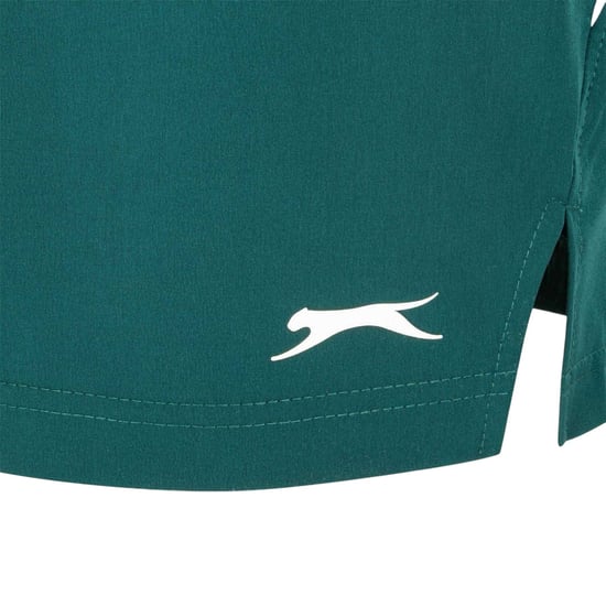 Slazenger Heren Tech Contrast Tennisshort (Bosgroen) - Image 4