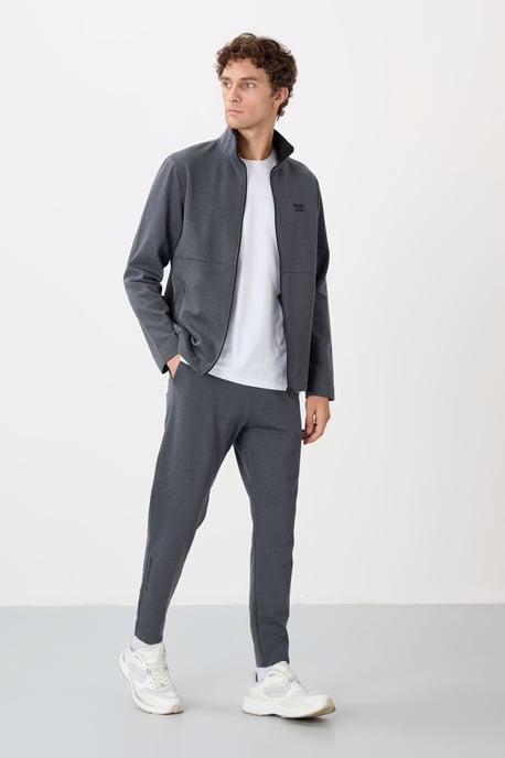 Heren Sweatshirt met Ritskraag en Broek Set - Image 5