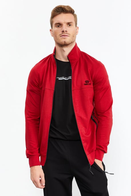 Men's Zip-Front Sweatshirt And Pants Set - Image 2
