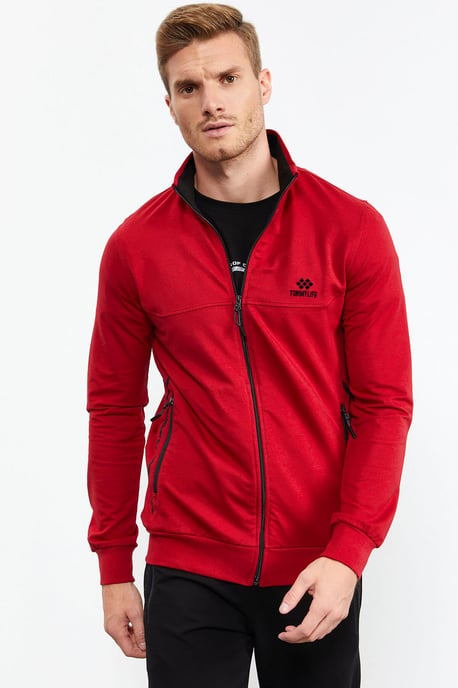 Men's Zip-Front Sweatshirt And Pants Set - Image 5