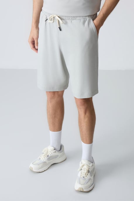 Herrars oversized t-shirt och shorts-set i bomullsblandning - Image 4