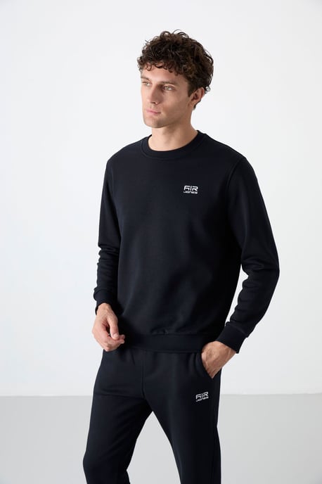 Heren Katoen-Polyester Fleece Sweatshirt en Broeken Set - Image 6