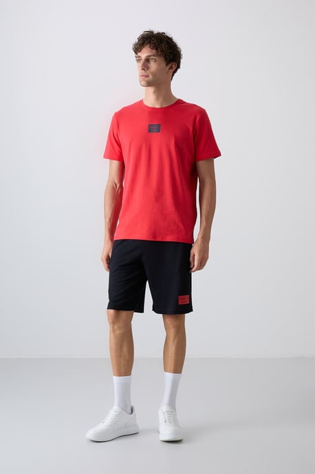 Bedrukte Katoenen Jersey T-Shirt en Shorts Set - Image 1