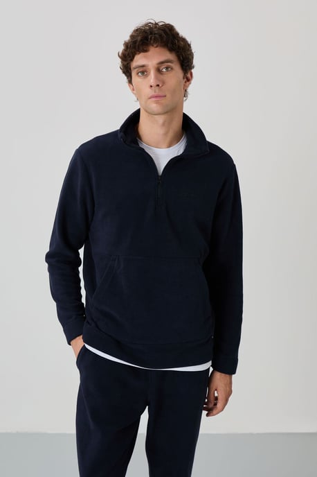 Heren Polyester Fleece Sweatshirt En Broek Set - Image 2