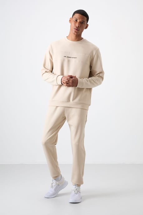 Geprinte Fleece Sweatshirt en Broek Set - Image 1