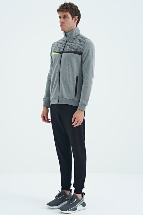 Geprinte Sweatshirt met Ritskraag en Broek Set - Image 3