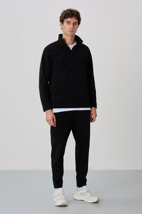 Heren Polyester Fleece Sweatshirt en Broek Set - Image 1