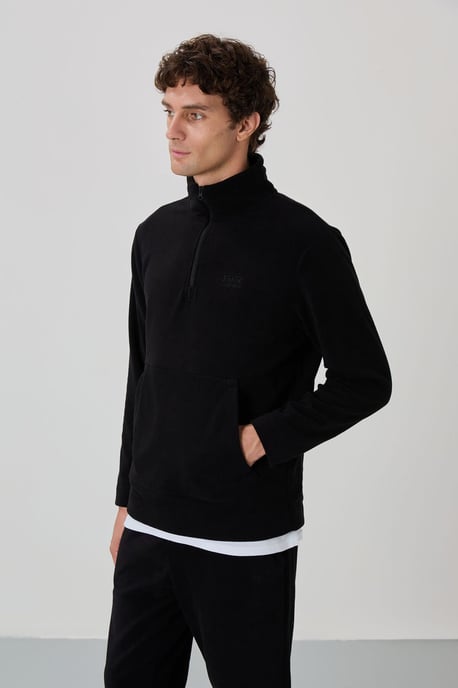 Heren Polyester Fleece Sweatshirt en Broek Set - Image 2