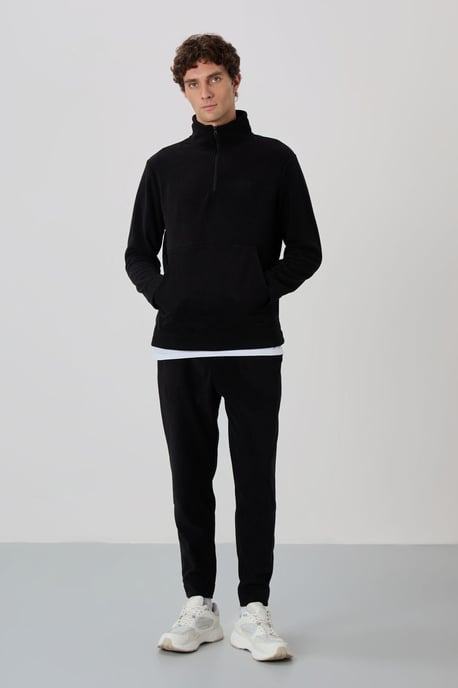 Heren Polyester Fleece Sweatshirt en Broek Set - Image 4