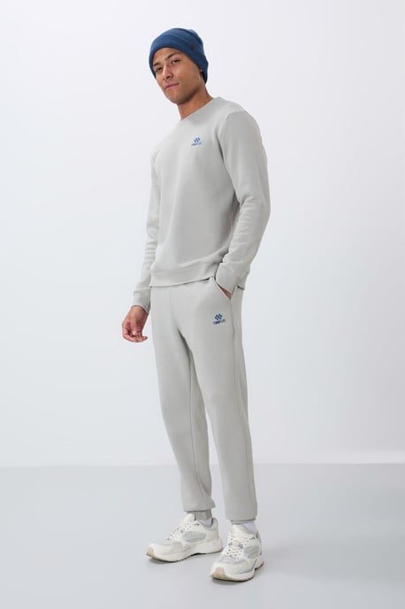 Heren Katoen-polyester Fleece Sweatshirt en Broek Set - Image 4