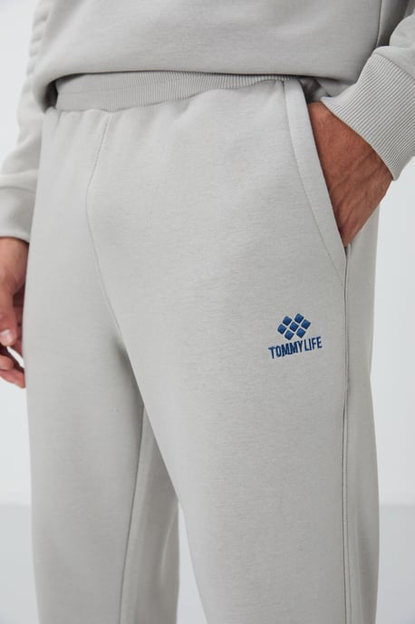 Heren Katoen-polyester Fleece Sweatshirt en Broek Set - Image 5