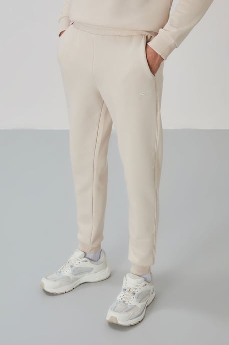Heren Katoen-Polyester Fleece Sweatshirt en Broek Set - Image 3
