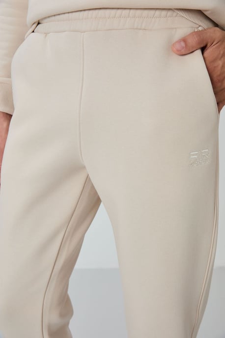Heren Katoen-Polyester Fleece Sweatshirt en Broek Set - Image 6
