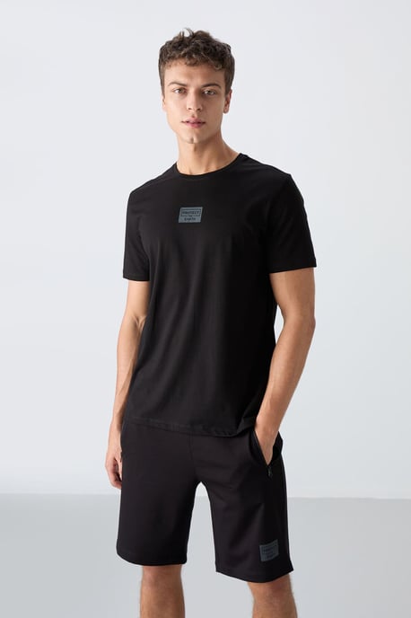 Geprinte Katoenen Jersey T-Shirt en Shorts Set - Image 3