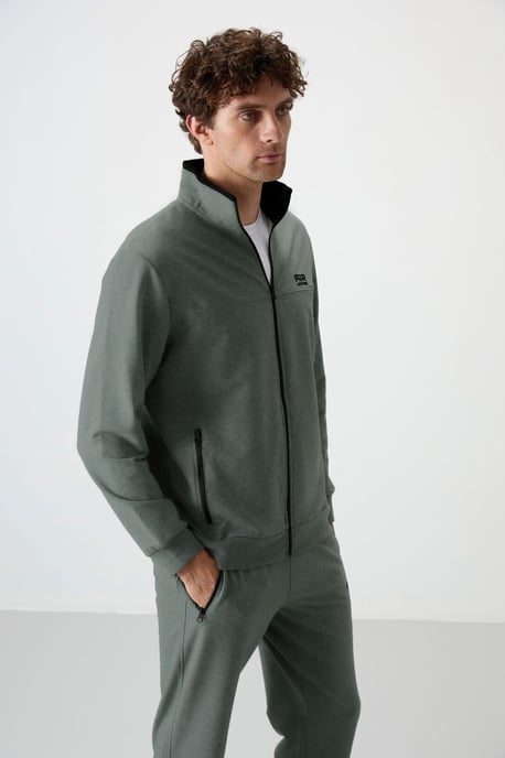 Men's Knit Fleece Sweatshirt And Pants Set - Image 6