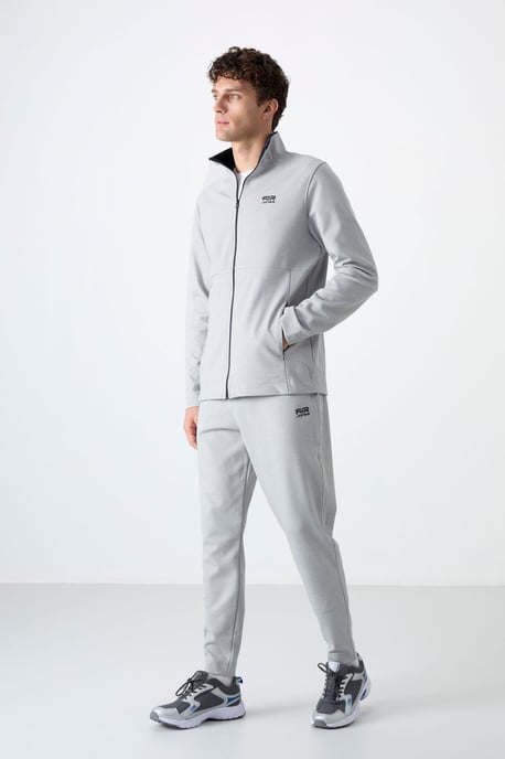 Heren Sweatshirt met Ritskraag en Broekset - Image 1