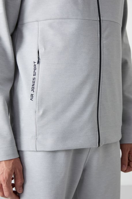 Heren Sweatshirt met Ritskraag en Broekset - Image 4