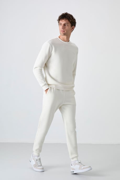 Heren Sweatshirt en Broek Set van Katoen-Polyester Fleece - Image 4