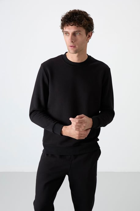 Heren Katoen-Polyester Fleece Sweatshirt en Broekset - Image 2