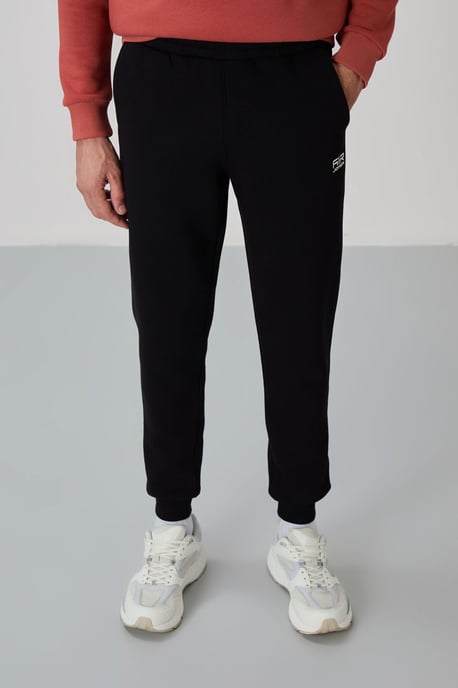 Heren Katoen-Polyester Fleece Sweatshirt en Broek Set - Image 3