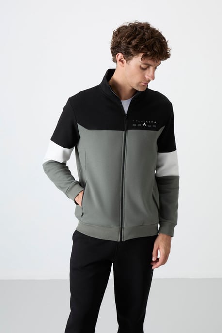 Heren Color-Blocked Zip Sweatshirt en Broek Set - Image 3