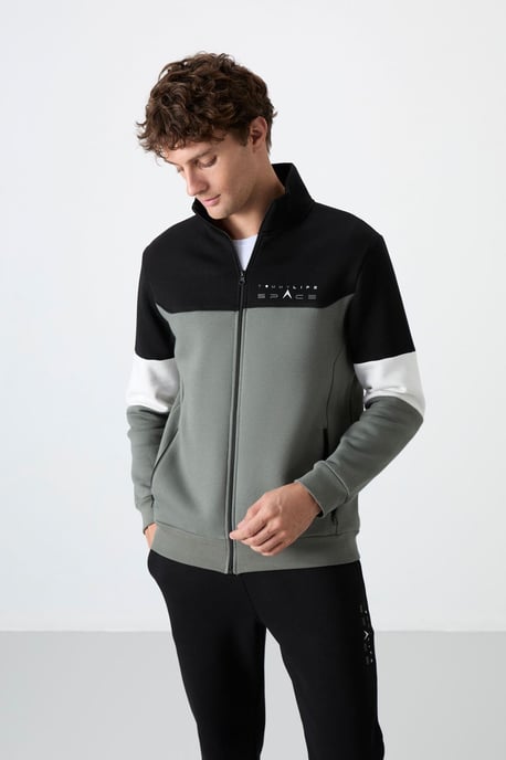 Heren Color-Blocked Zip Sweatshirt en Broek Set - Image 6