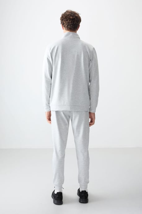 Heren Kleurblok Fleece Sweatshirt en Broek Set - Image 6