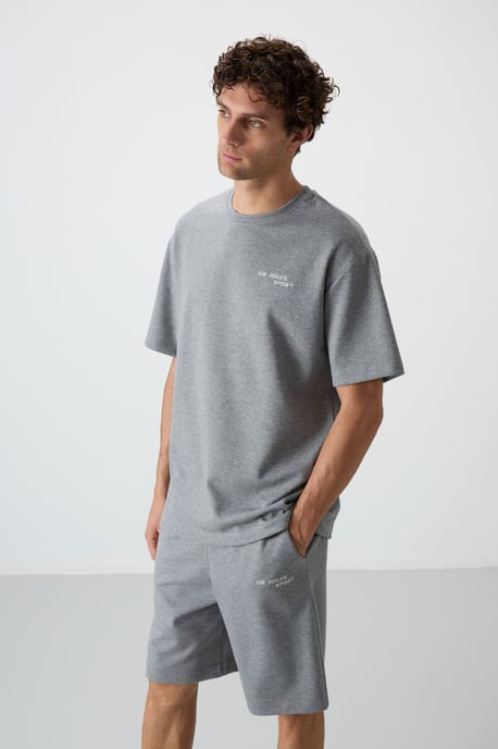 Overmaat T-shirt met Korte Mouwen en Korte Broek Set - Image 4