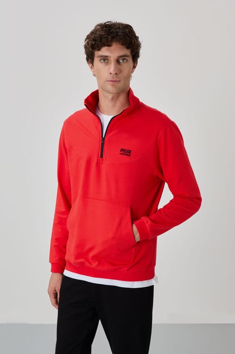 Men's Zip-Front Sweatshirt And Pants Set - Image 2