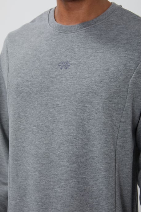 Heren Katoen-Polyester Fleece Sweatshirt en Broeken Set - Image 5