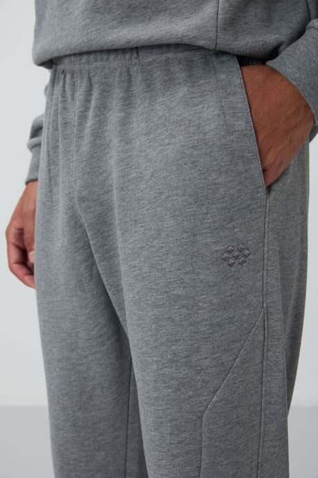 Heren Katoen-Polyester Fleece Sweatshirt en Broeken Set - Image 6