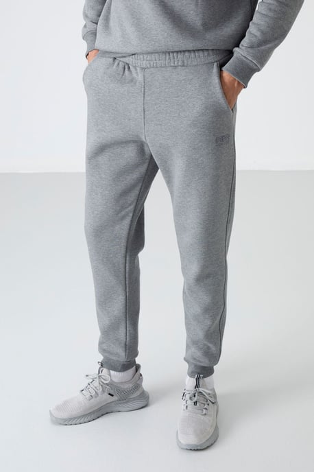 Heren Katoen-Polyester Fleece Sweatshirt en Broek Set - Image 6