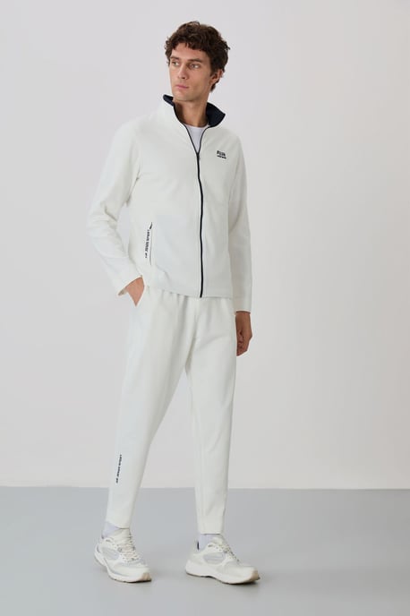 Heren Sweatshirt met Ritskraag en Broek Set - Image 1