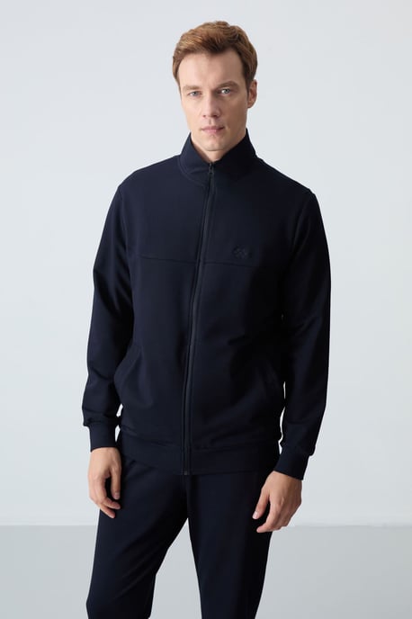 Heren Zip-Kraag Sweatshirt en Broek Set - Image 6