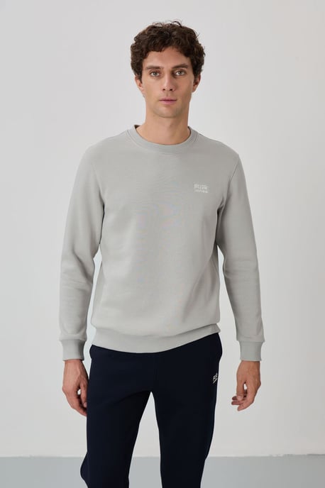 Heren Katoen-Polyester Fleece Sweatshirt en Broek Set - Image 2