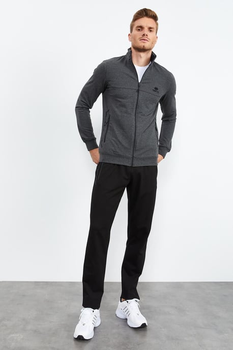 Men's Zip-Front Sweatshirt And Pants Set - Image 4