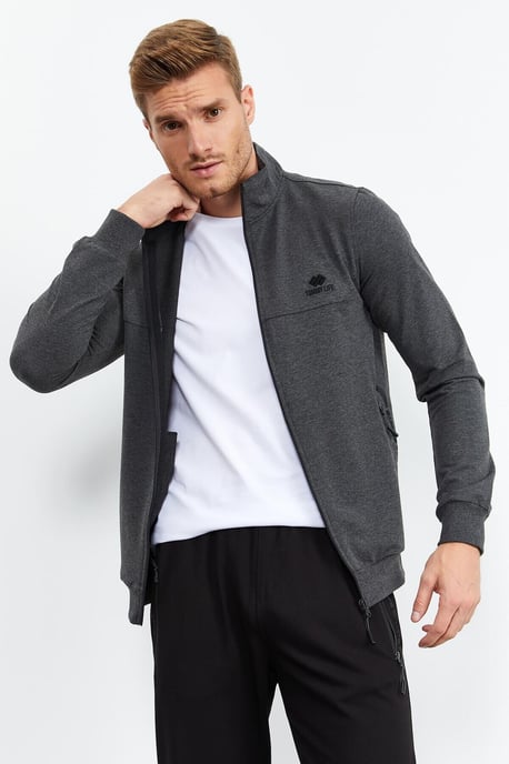 Men's Zip-Front Sweatshirt And Pants Set - Image 5