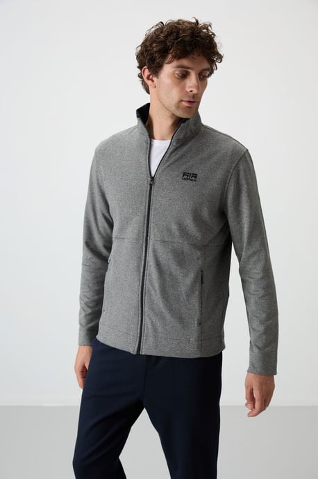 Men's Cotton Blend Zip Sweatshirt And Pants Set - Image 6
