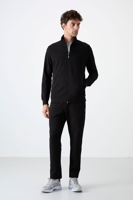 Heren Relaxed Fit Zip-kraag Sweatshirt en Broekset - Image 2