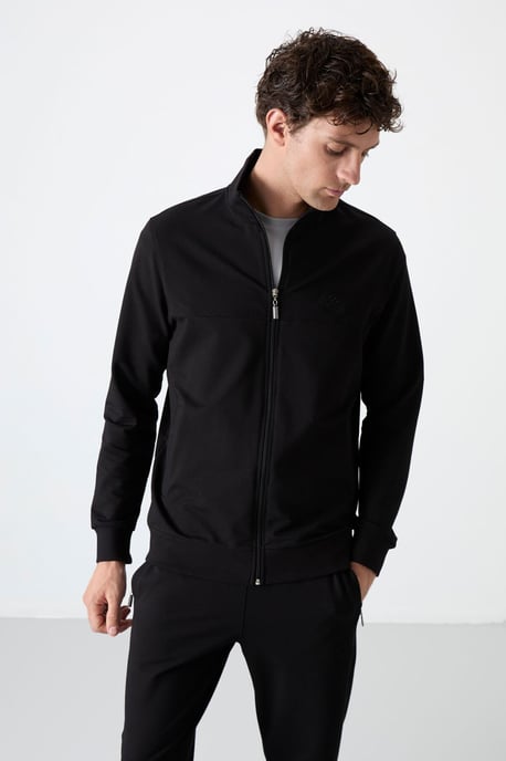 Heren Relaxed Fit Zip-kraag Sweatshirt en Broekset - Image 4
