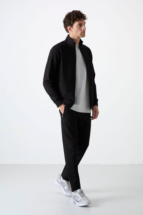Heren Relaxed Fit Zip-kraag Sweatshirt en Broekset - Image 5